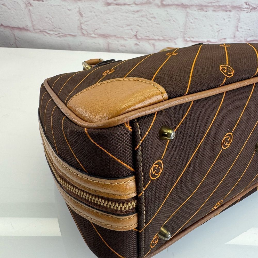 Gucci Vintage GG Interlocking Diagonal Stripe Top Handle Bag - Picture 8 of 15
